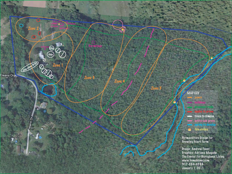 Click to view permaculture design - Pawling, New York