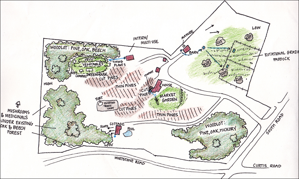 Click to view permaculture design - Harwinton, Connecticut